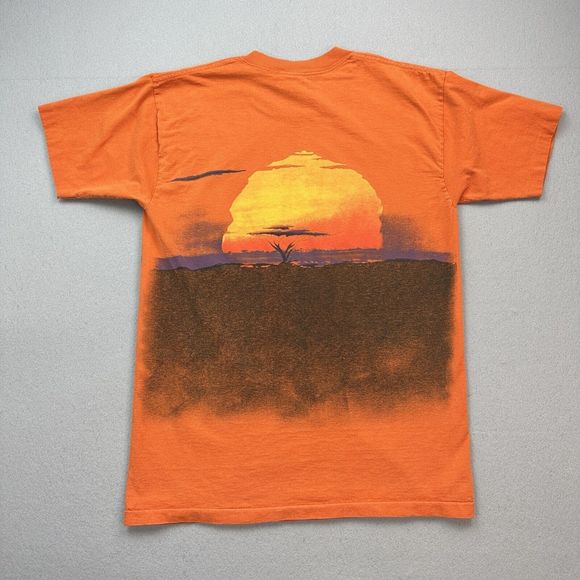 Vintage Disney The Lion King Shirt Mens Large Orange All Over Print AOP 90s - Picture 9 of 12